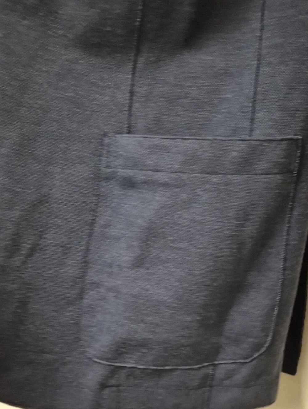 Eleventy Navy Knit Sport Coat with Patch Pockets Size 46